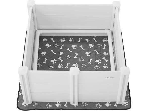 VEVOR Dogs Whelping Box, 38.6" x 38.6" x 18.1"