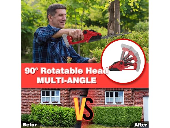 DEVTBLUN Cordless Hedge Trimmer
