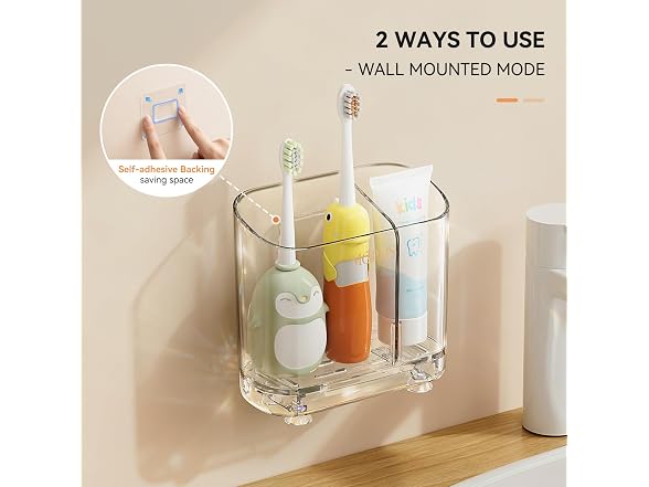 MOPMS Toothbrush Holders with Drainage for Bathroo