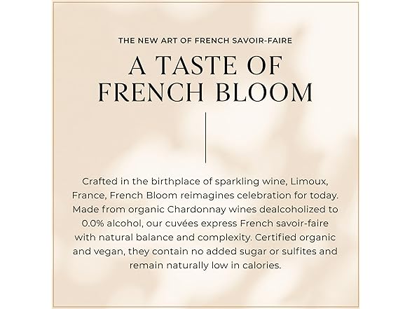 French Bloom Le Blanc Alcohol-Free Sparkling Wine