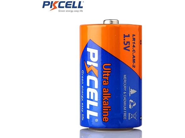 PKCELL 2 Count LR14 1.5V Alkaline C - Gallery 2