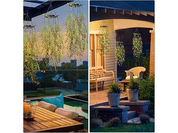 KagoLing Fake Plants with Fairy Lights
