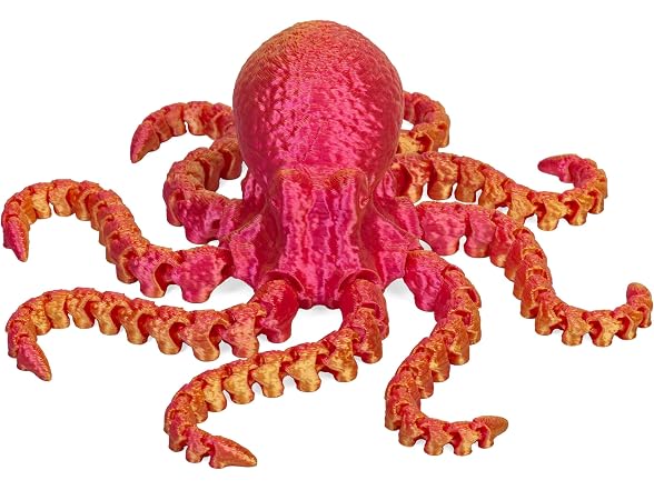 Wild Republic Fidgets Octopus Action Toy - 4"