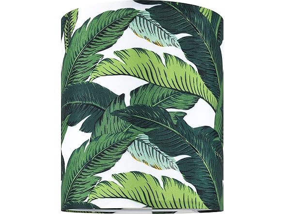 GO&SO 9.8" Tall Drum Printed Lamp Shade