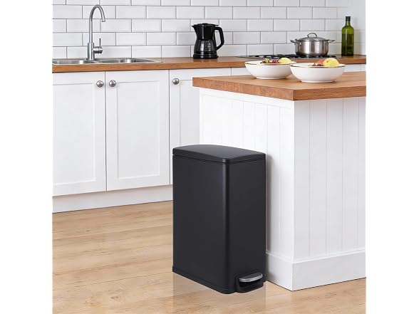12 Gal & 2.6 Gall Step-on Stainless Steel Trash Can 