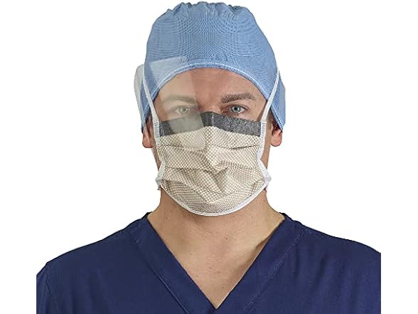 HALYARD FLUIDSHIELD 2 Fog-Free Mask, 100)