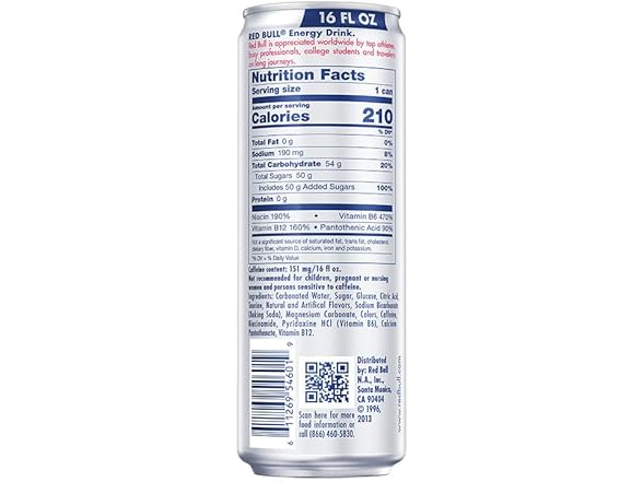1 CT Red Bull Energy Drink, 16 Fl oz