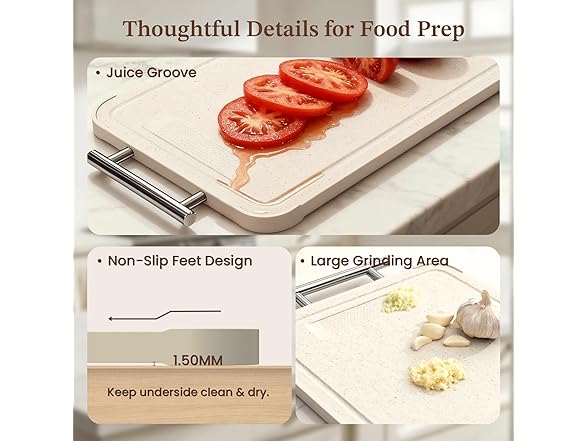 COOKEERS Stainless Steel Cutting Board