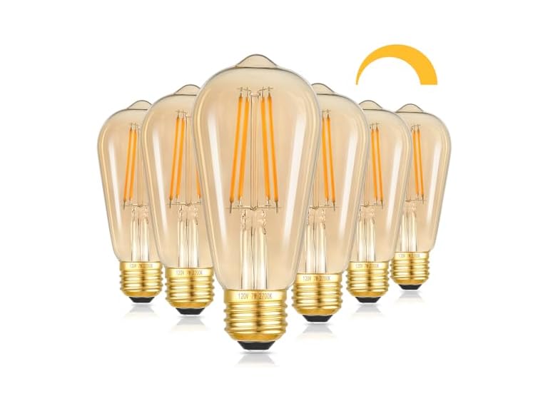Kondras 7W Dimmable LED Light Bulbs, 60Watt Warm Light - Gallery 12