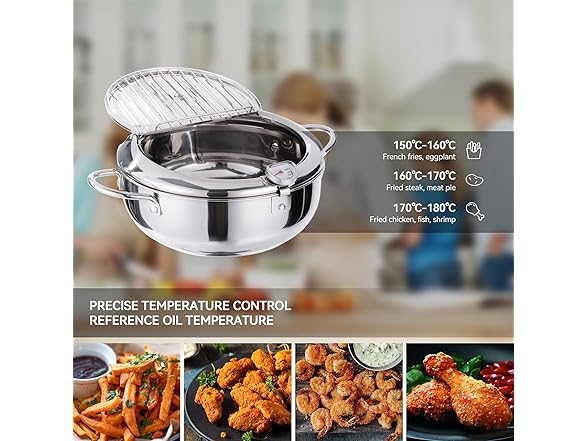 Kerilyn 9.4 Inch Deep Fryer Pot