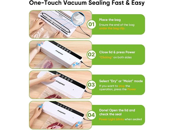 Vacuum Sealer for Food, 6-in-1 Food