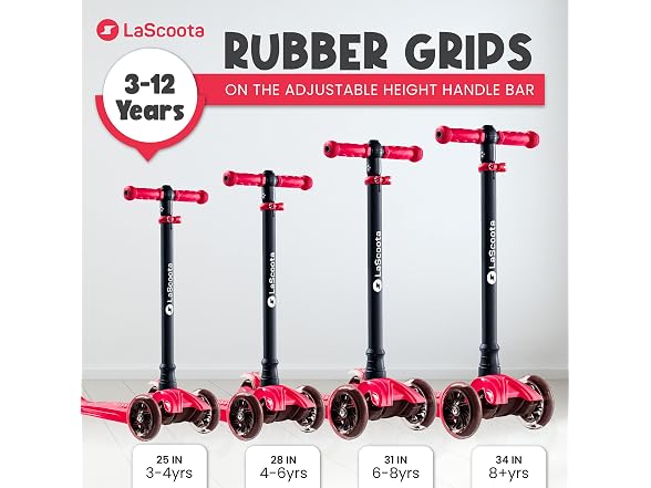 Lascoota Kick Scooter with Seat -