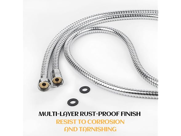 Klabb 59 Inch/150cm Stainless Steel Handheld Shower Hose