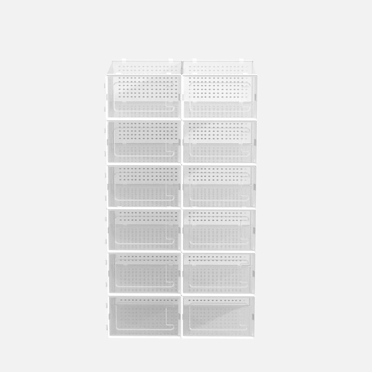 J&V Plastic Stackable Shoe Boxes 12Pk - Gallery 16