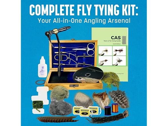 Creative Angler Fly Tying Tool Kit with Box