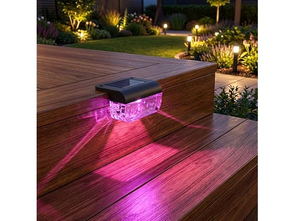 RGB Solar Deck Lights 16 Pck