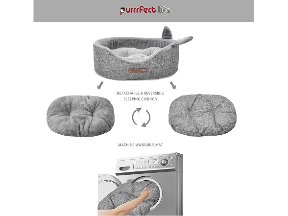 Oval Pet Beds for Cats and Small Dogs, Snuggery Pet Bed