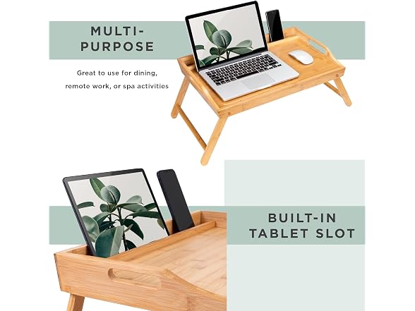 ROSSIE HOME Bamboo Bed Tray