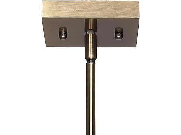 4-Light Chandelier Black and Gold 15"