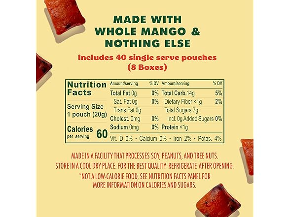 8PK SOLELY - Organic Mango Whole Fruit Gummies