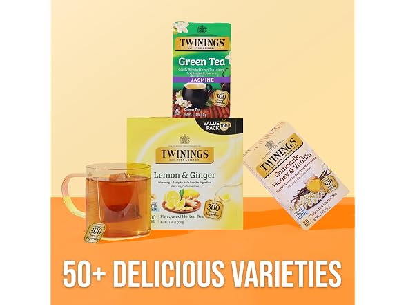 Twinings Camomile Honey Vanilla 6 Boxes 120 Bags