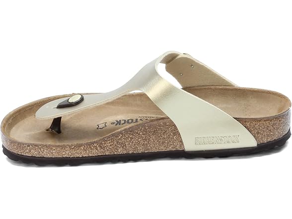 Birkenstock Women's Gizeh Birko-Flor Sandals Silver (35 EU)