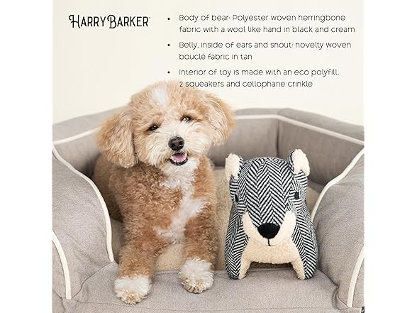 Harry Barker Durable Plush Dog Toys