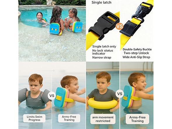 Swim Belt Kids Back Float Water Bubble