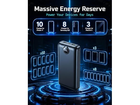 Easesolo 50000mAh Fast Charging Bank