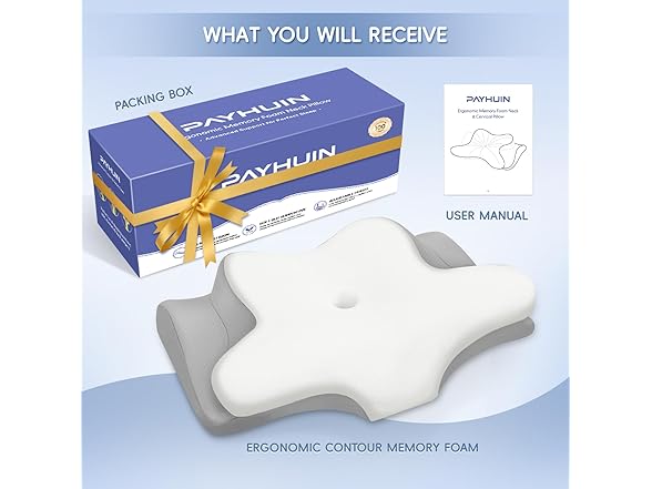 PAYHUIN Cervical Neck Pillow