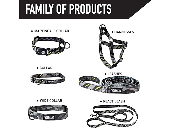 Wolfgang Heavy Duty, Adjustable Wide Venture Dog Collar