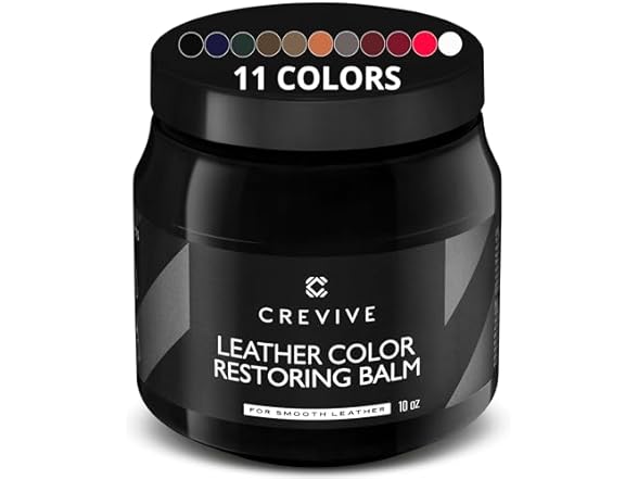 Leather Recoloring Balm Black 10 oz