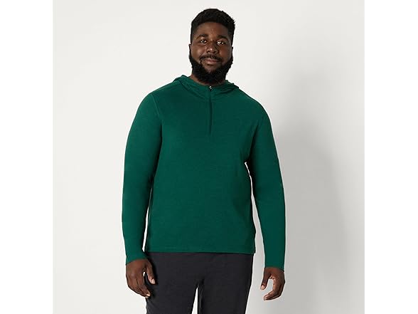 AE Mens Athletic Lt QtrZip Hoodie LS Top