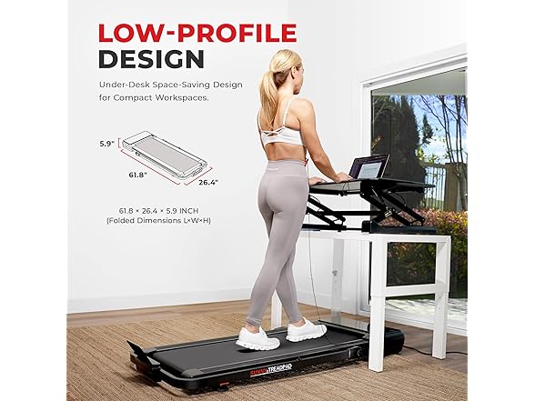 Sunny Health & Fitness Treadpad® Pacer 6 Levels