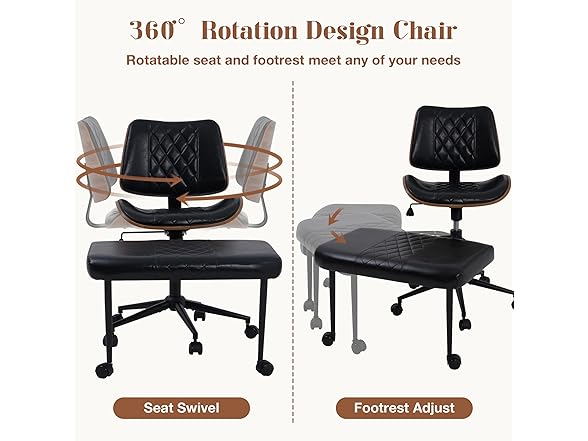 Ergonomic Cross Legged Office Chair