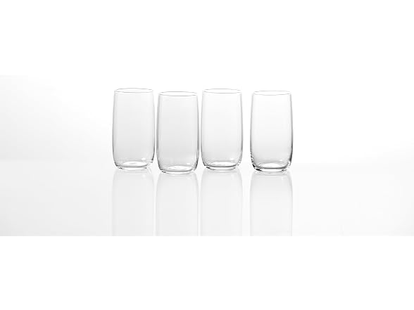Fortessa Gala Glass, 19 Ounce Iced Beverage (Set of 4), Clear