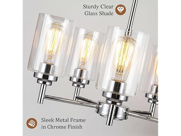 BesLowe B0GTV7H2MS 19.8 5-Light Chandelier