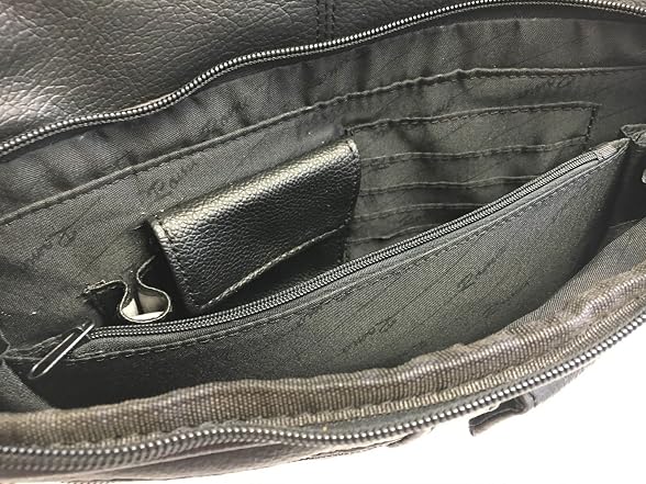 Vine Branch Genuine Leather Locking Black