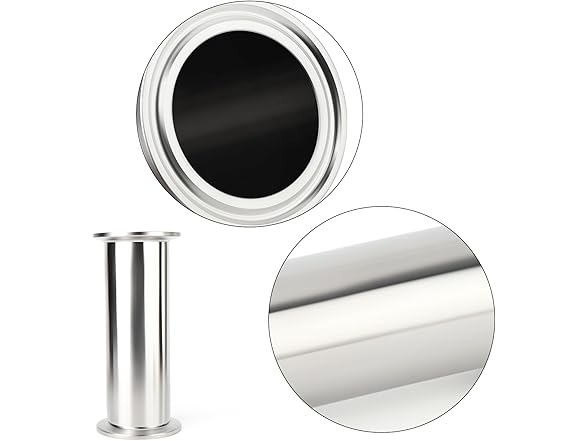 2" Tri Clamp Ferrule 4" 304SS+Washers