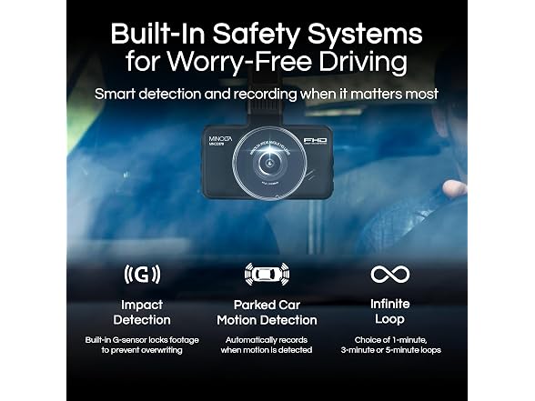 Minolta MNCD370 1080p Dash Cam (Black)