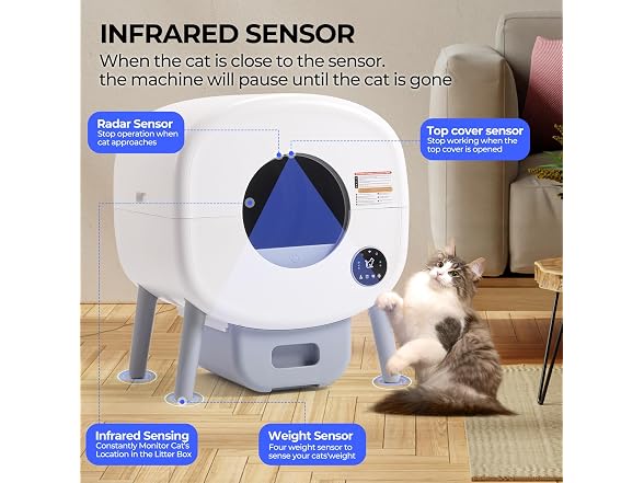 Fsitego Self Cleaning Cat Litter Box