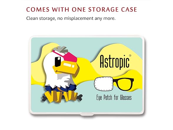 Astropic Silk Eye Patch for Adults Kids Glasses