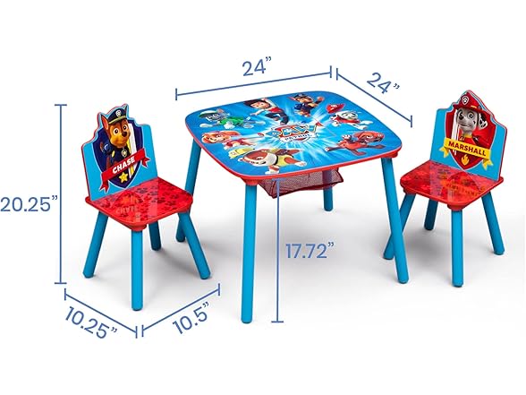 Delta Children Kids Table and Chair Set PAW Patrol