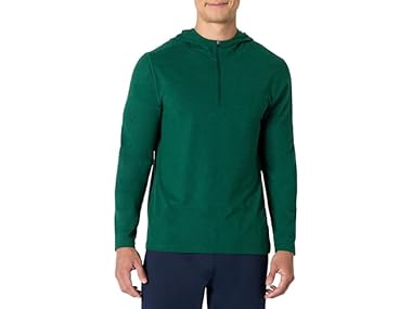 $8.99, Was $19.90, 54% Off! Amazon Essentials Mens Quarter Zip Hoodie dealfomo
