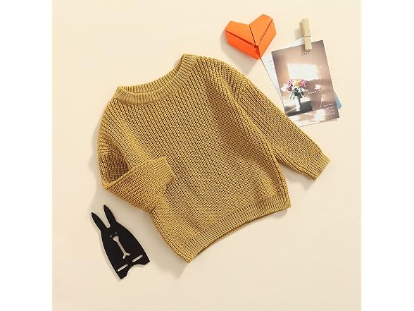 Woshilaocai Girls (2-3T) Toddler Baby Top Beige
