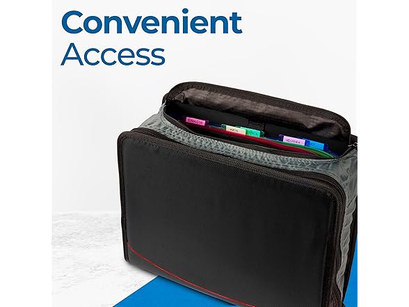 Case-it Mighty Zip Tab School Zipper Binder 6Pk
