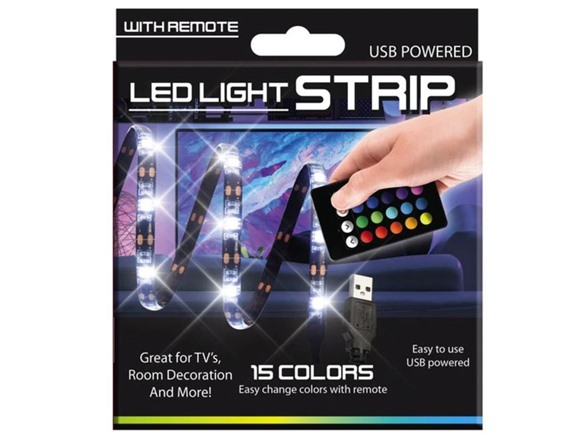 RGB LED 3’ Light Strip with Remote