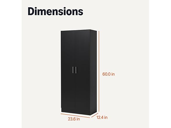 Amazon Basics Storage Cabinet, Black