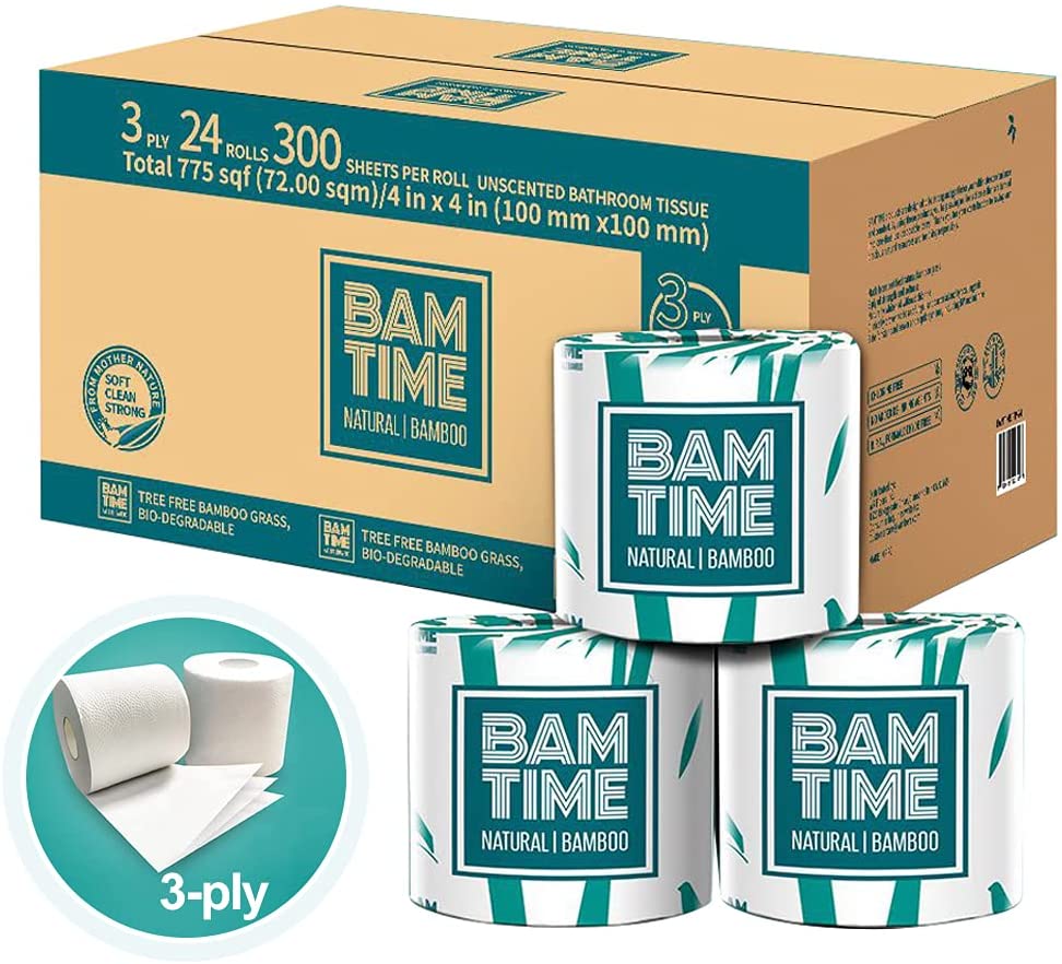 BAMTIME Toilet Paper, 24 Rolls - Gallery 12