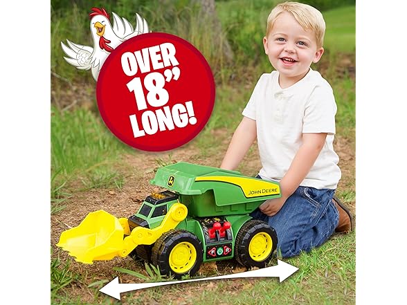 John Deere 18" Motorized Dig Rig Toy